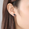 Festive Bootshaped Copper Earrings With Colorful Zircon Accents For Women Creative Statement Ear Jewelry