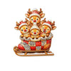 Festive Enamel Reindeer Brooch Pin With Boots And Sled Design Electroplated Alloy Holiday Clothing Accessory For Women And Men