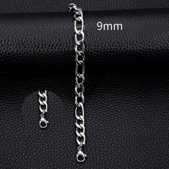 Figaro Bracelet Stainless Steel Geometric 18K Electroplated Unisex