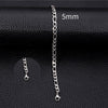 Figaro Bracelet Stainless Steel Geometric 18K Electroplated Unisex