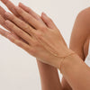 Finger Bracelet Hand Back Chain Imitation Pearl Geometric Handmade
