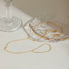 Finger Chain Foot Chain Titanium Steel 18K Gold Geometric Style For Women