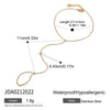 Finger Chain Foot Chain Titanium Steel 18K Gold Geometric Style For Women
