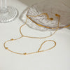 Finger Chain Foot Chain Titanium Steel 18K Gold Geometric Style