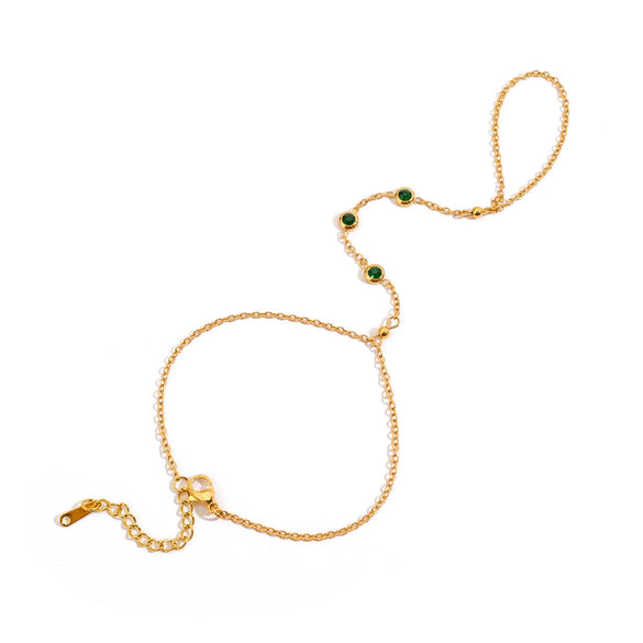 Finger Chain Stainless Steel Geometric Style Electroplated For Women