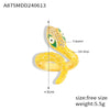 Finger Ring Hiphop Style Snake Copper Geometric Electroplating