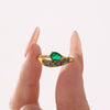 Finger Ring Titanium Steel Geometric Light Luxury 18K Gold Plated