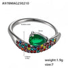 Finger Ring Titanium Steel Geometric Light Luxury 18K Gold Plated