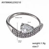 Finger Ring Titanium Steel Geometric Light Luxury 18K Gold Plated