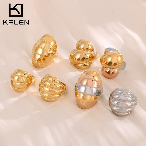 Finger Ring Titanium Steel Geometric Polishing