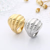 Finger Ring Titanium Steel Geometric Polishing