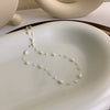 Fishing Line Pearl Necklace With Geometric Design For Women