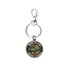 Fishing Lover Keychain Pendant In Zinc Alloy With Modern Simplicity Style