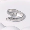 Fishshaped Stainless Steel Women's Open Ring With Animal Zodiac Pattern And Electroplating Treatment