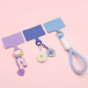 Flannel Handmade Multipurpose Mobile Phone Case Connecting Hanging Piece Antiloss Gasket In Modern Art Style