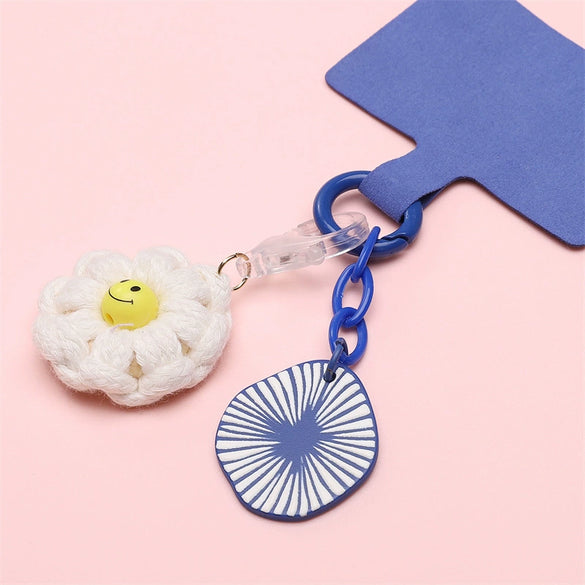 Flannel Handmade Multipurpose Mobile Phone Case Connecting Hanging Piece Antiloss Gasket In Modern Art Style