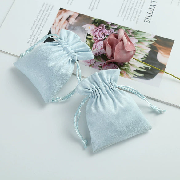 Flannel Jewelry And Mobile Phone Headset Packaging Bag With Thermal Transfer Process
