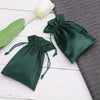 Flannel Jewelry Bag Bundle With Pocket And Drawstring For Storage