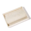 Flannel Jewelry Storage Tray Rectangle Splicing Design For Bracelets Rings Earrings Watches