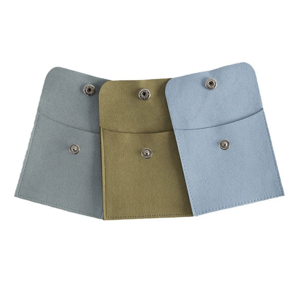 Flannel Velvet Jewelry Storage Bag Doublesided Perforated Snap Wholesale