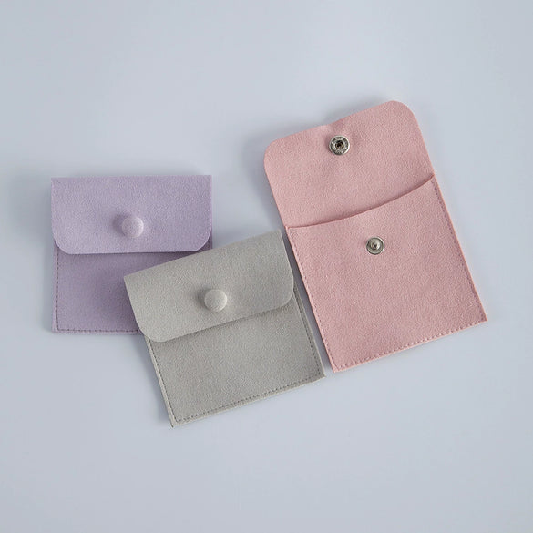 Flannel Velvet Jewelry Storage Bag Doublesided Perforated Snap Wholesale