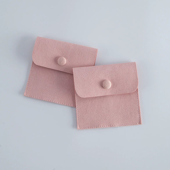 Flannel Velvet Jewelry Storage Bag Doublesided Perforated Snap Wholesale
