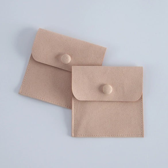 Flannel Velvet Jewelry Storage Bag Doublesided Perforated Snap Wholesale