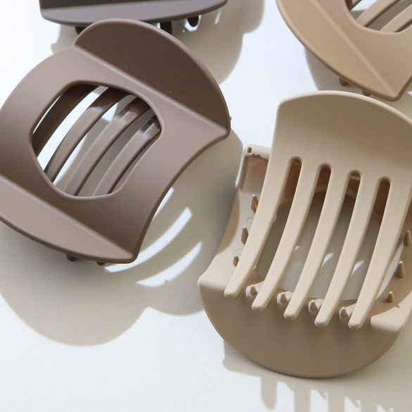 Flat Ingot Duckbill Clip Hairpin For Women Office Lady Style Geometric Ps Painted