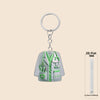 Flat Nurse Uniform Shape Acrylic Car Pendant Christmas Tree Decoration Flat Keychain Jewelry Pendant