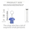 Flat Nurse Uniform Shape Acrylic Car Pendant Christmas Tree Decoration Flat Keychain Jewelry Pendant