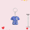 Flat Nurse Uniform Shape Acrylic Car Pendant Christmas Tree Decoration Flat Keychain Jewelry Pendant