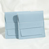 Flip Gift Imitation Leather Pu Jewelry Packaging Bag Thermal Transfer Printing For Necklace Ring Storage