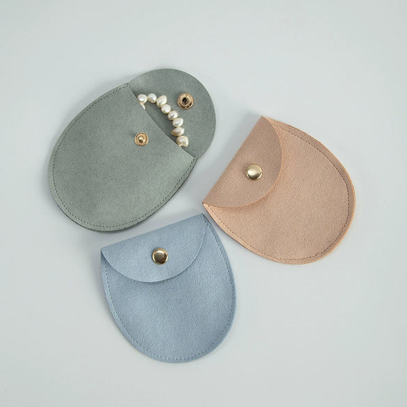 Flip Snap Buckle Cloth Jewelry Bag For Storage And Small Gift