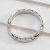 Floating Carved Rose Copper Ring With 14K Gold Plated Electroplating For Women