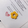 Flocked Velvet Fivepetal Flower Throughhole Beads Jewelry Earrings Nail Accessories Material Retro Style