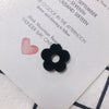 Flocked Velvet Fivepetal Flower Throughhole Beads Jewelry Earrings Nail Accessories Material Retro Style