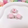 Flocking Geometric Beaded Bag Pendant Mobile Phone Chain Diy Handmade Accessories