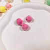 Flocking Geometric Beaded Bag Pendant Mobile Phone Chain Diy Handmade Accessories