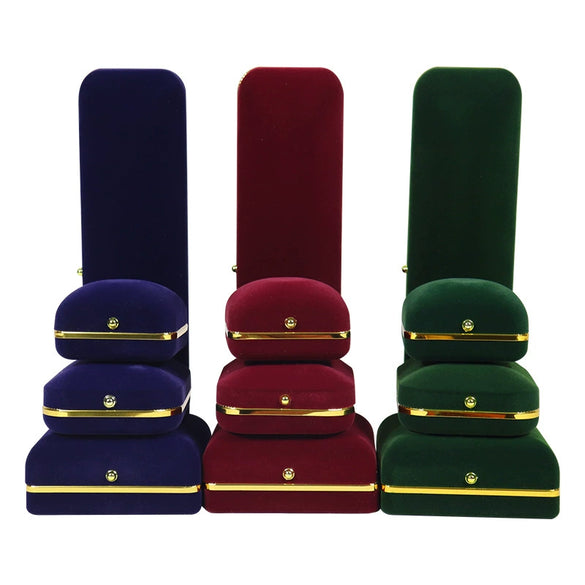 Flocking Jewelry Packaging Box For Rings Necklaces And Bracelets Made Of Plastic