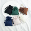 Flocking Velvet Jewelry Storage Bag Drawstring Small Corset Pocket Text Play