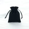 Flocking Velvet Jewelry Storage Bag Drawstring Small Corset Pocket Text Play