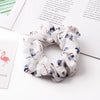 Floral Chiffon Scrunchie Hair Tie Handmade Highelastic Fabric Hair Accessory Wholesale