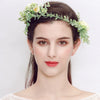 Floral Cloth Hairband And Hair Comb Set For Women Bride Bridesmaid And Flower Girl Forest Style Photo Hair Accessories