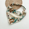 Floral Fabric Triangle Scarf Geometric Style Women's Headwear