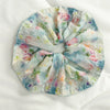 Floral Scrunchie Hair Accessory For Women Handmade Fabric Vacation Style