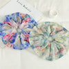 Floral Scrunchie Hair Accessory For Women Handmade Fabric Vacation Style