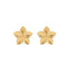 Flower And Leaf Series Stainless Steel Fashion Earrings 18K Gold Plated