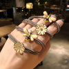 Flower Bee Hair Accessories Alloy Handmade High Elasticity Women's Headwear Hair Rope