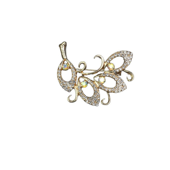Flower Brooch Zinc Alloy Electroplated Antilight Hollow Clothing Accessories Unisex
