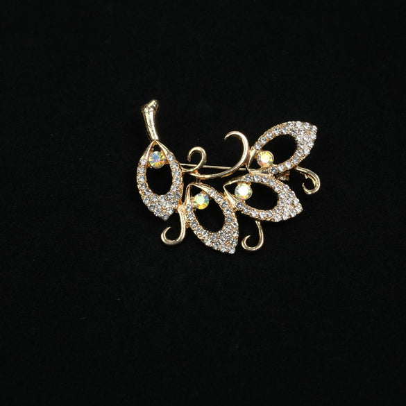 Flower Brooch Zinc Alloy Electroplated Antilight Hollow Clothing Accessories Unisex